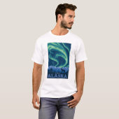 Nordlichter - Juneau, Alaska T-Shirt (Vorne ganz)