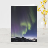 Nordlichter Juneau Icefield. (Freier Raum nach Karte (Gelbe Blume)