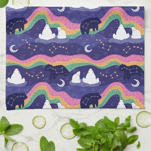 Nordlichter Küchentuch (Gefaltet)