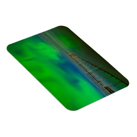 Nordlichter | Lake Winnipeg Kanada, Manitoba Magnet (Rechte Seite)