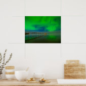 Nordlichter | Lake Winnipeg Kanada, Manitoba Poster (Küche)