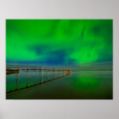 Nordlichter | Lake Winnipeg Kanada, Manitoba Poster (Vorne)