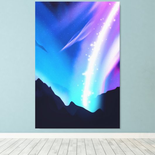 Nordlichter Leinwanddruck (Insitu (Holzboden))