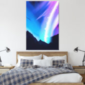 Nordlichter Leinwanddruck (Insitu (Schlafzimmer))