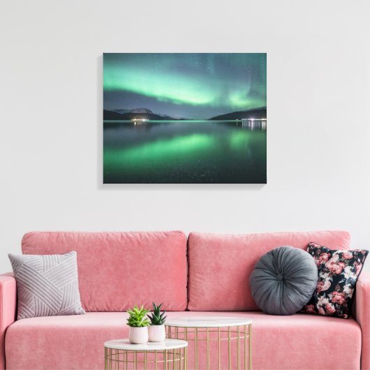 Nordlichter Leinwanddruck (Insitu (Wohnzimmer))