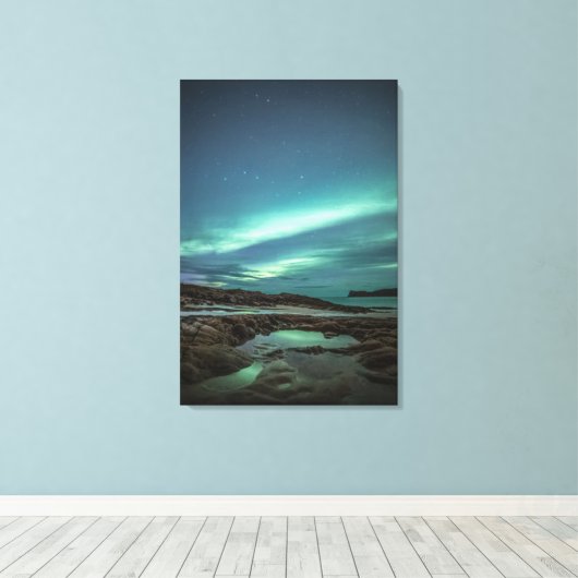 Nordlichter Leinwanddruck (Insitu (Holzboden))