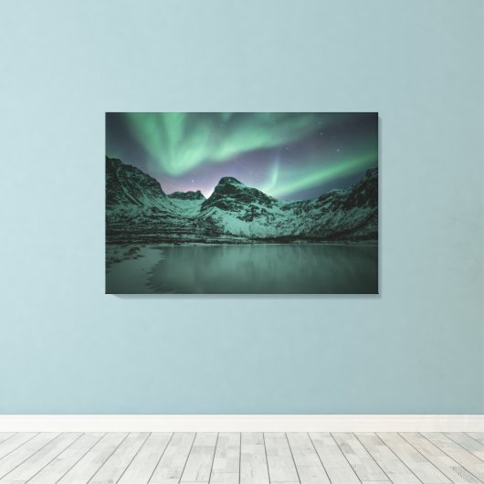 Nordlichter Leinwanddruck (Insitu (Holzboden))
