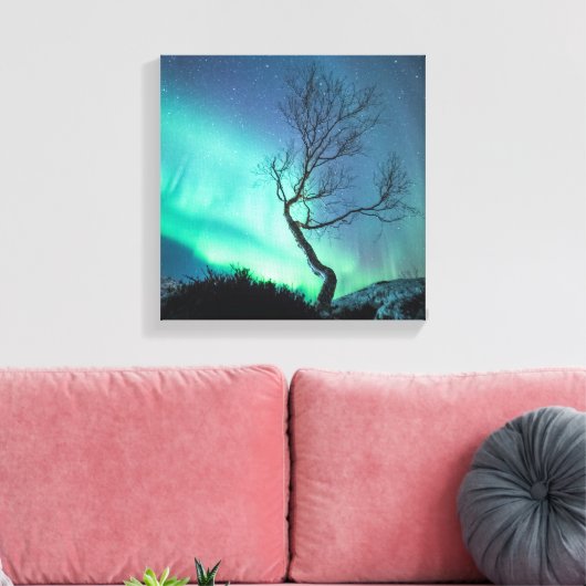 Nordlichter Leinwanddruck (Insitu (Wohnzimmer))