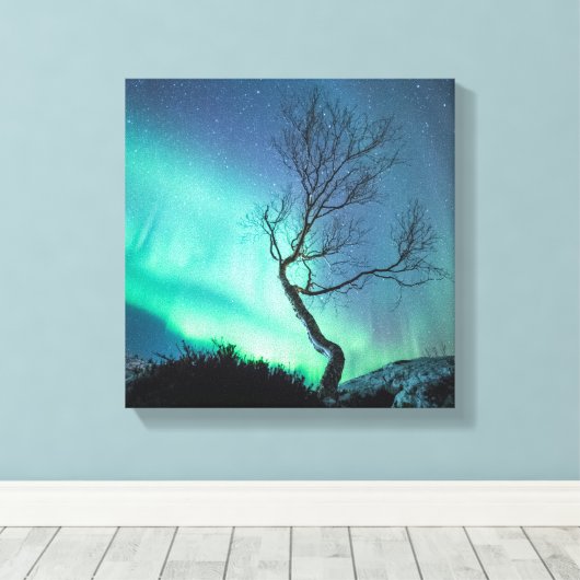 Nordlichter Leinwanddruck (Insitu (Holzboden))