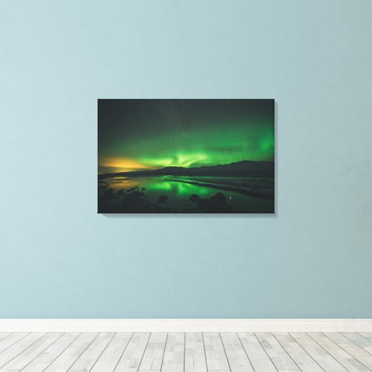 Nordlichter Leinwanddruck (Insitu (Holzboden))