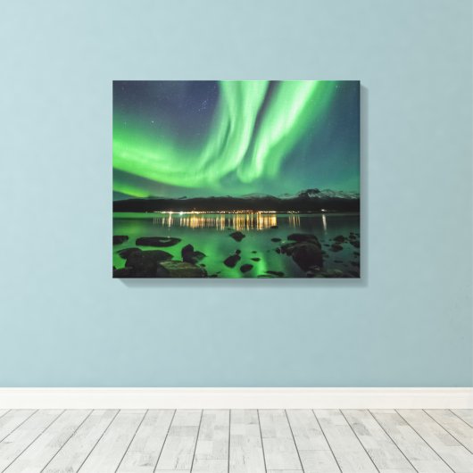 Nordlichter Leinwanddruck (Insitu (Holzboden))