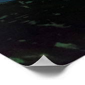 Nordlichter leuchten | Nordirland Poster (Ecke)