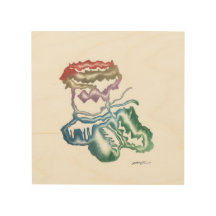 Nordlichter Maklaks hölzerner Druck