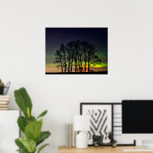 Nordlichter | Manitoba Canada Grande Pointe Poster (Heimbüro)