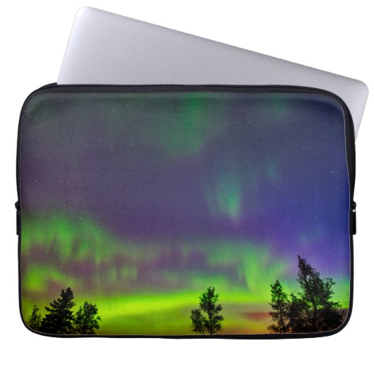 Nordlichter | Manitoba Kanada Laptopschutzhülle (Vorderseite)