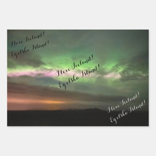 Nordlichter mit Liebe Geschenkpapier Set (Vorderseite 3)