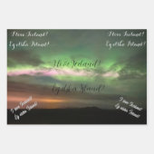 Nordlichter mit Liebe Geschenkpapier Set (Vorderseite)