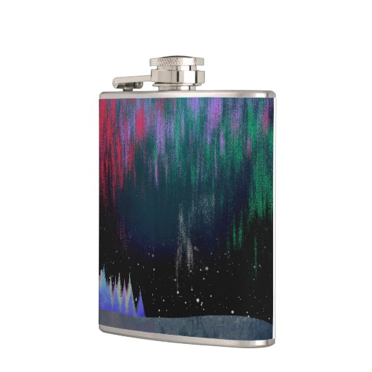 Nordlichter Moderne Landschaft Flachmann (Links)