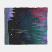 Nordlichter Moderne Landschaft Fleecedecke (Vorderseite (Horizontal))