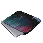 Nordlichter Moderne Landschaft Laptopschutzhülle (Vorne Knopf)