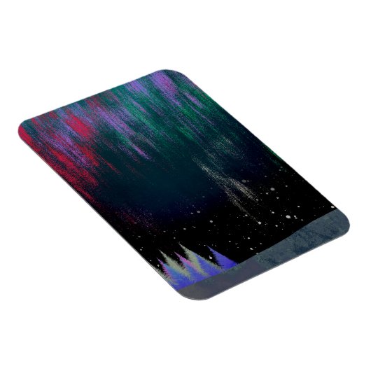 Nordlichter Moderne Landschaft Magnet (Rechte Seite)