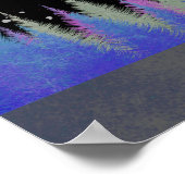 Nordlichter Moderne Landschaft Poster (Ecke)