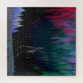 Nordlichter Moderne Landschaft Puzzle (Horizontal)