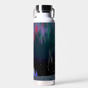 Nordlichter Moderne Landschaft Trinkflasche