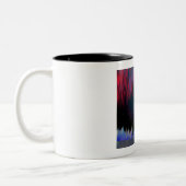 Nordlichter Moderne Landschaft Zweifarbige Tasse (Links)