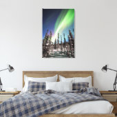 Nordlichter | Nationalpark Denali Leinwanddruck (Insitu (Schlafzimmer))