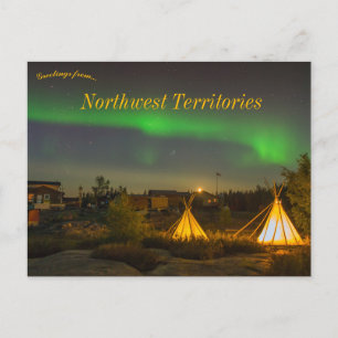 Nordlichter Nordwest-Territorien Kanada Postkarte