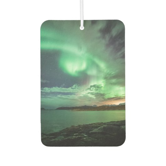 Nordlichter Norwegen Autolufterfrischer (Vorderseite)