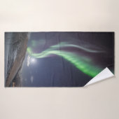 Nordlichter Norwegen Badehandtuch (Badehandtuch)