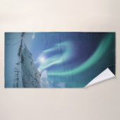 Nordlichter Norwegen Badehandtuch (Badehandtuch)