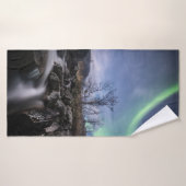 Nordlichter Norwegen Badehandtuch (Badehandtuch)