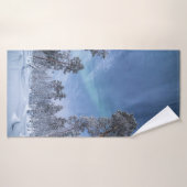 Nordlichter Norwegen Badehandtuch (Badehandtuch)