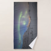 Nordlichter Norwegen Badehandtuch (Badehandtuch)