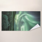 Nordlichter Norwegen Badehandtuch (Badehandtuch)