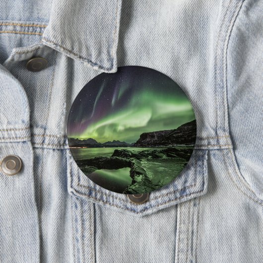 Nordlichter Norwegen Button (Beispiel)