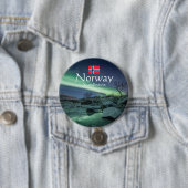 Nordlichter Norwegen Button (Beispiel)