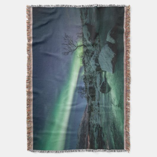 Nordlichter Norwegen Decke (Vorderseite Vertikal)