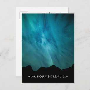 Nordlichter Norwegen Feiertagspostkarte