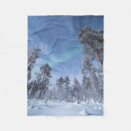 Nordlichter Norwegen Fleecedecke