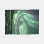 Nordlichter Norwegen Fleecedecke (Vorderseite (Horizontal))