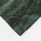 Nordlichter Norwegen Fleecedecke (Ecke)