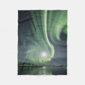 Nordlichter Norwegen Fleecedecke (Vorderseite)