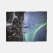 Nordlichter Norwegen Fleecedecke (Vorderseite (Horizontal))