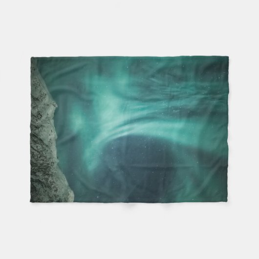 Nordlichter Norwegen Fleecedecke (Vorderseite (Horizontal))