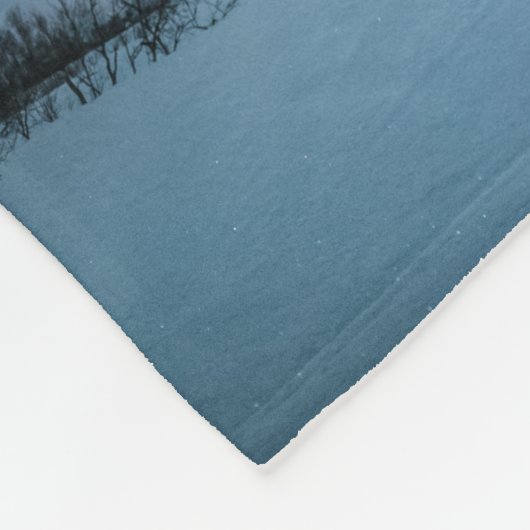 Nordlichter Norwegen Fleecedecke (Ecke)