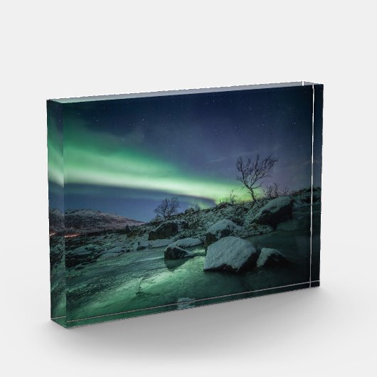 Nordlichter Norwegen Fotoblock (Links)